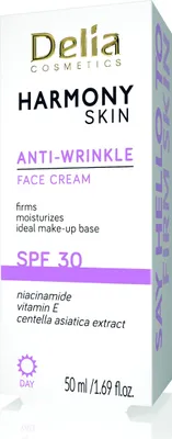 Zdjęcie produktu dla DELIA HARMONY SKIN Krem przeciwzmarszczkowy do twarzy SPF 30