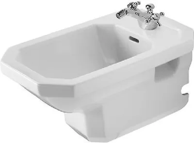 Produktbild von Duravit Wand-Bidet 1930 mit Überlauf, Hahnlochbank, 360 x 580 mm, 1 Hahnloch weiß