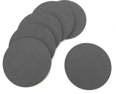 Produktbild von heimtexland ® Tischdeko Filz Tischset Bestecktasche Glasuntersetzer Tischdekoration Platzset Besteckhalter Untersetzer Typ846 Grau Glasuntersetzer 6er Pack