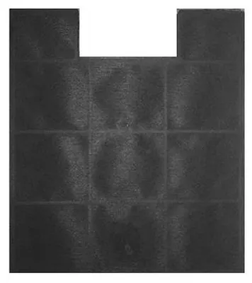 A grid of black squares with a white rectangle at the top center.