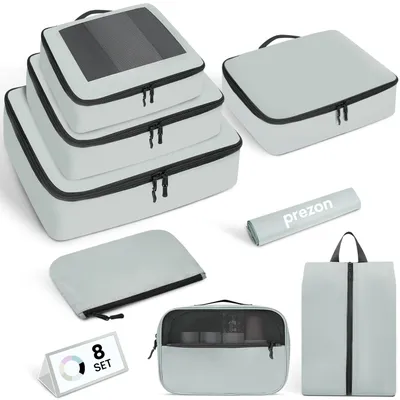 Produktbild von 8-teiliges Set aus Packwürfeln für Koffer