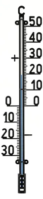 Produktbild von 67cm XXL Außenthermometer Analog Kunststoff Schwarz Temperaturanzeige -30 bis 50°C Thermometer für Garten Terrassen Balkon Außen Gartenthermometer