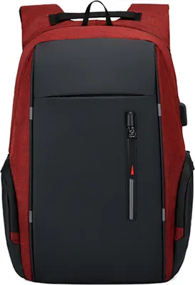 Produktbild von Laptop-Rucksack fuer 17-Zoll-Laptoptasche mit USB-Anschluss, modische, wasserdichte Rucksaecke
