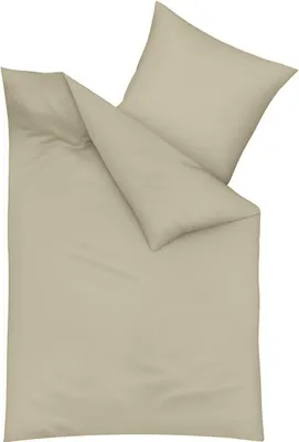 Produktbild von Traumschlaf Uni Feinbiber Bettwäsche 240x220 cm + 2x 80x80 cm beige