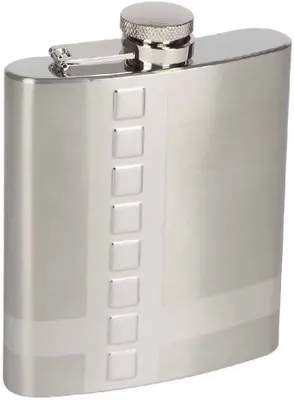 Produktbild von HALLER Flachmann Taschenflasche aus rostfreiem Stahl 200ccm silber 81127 NEU