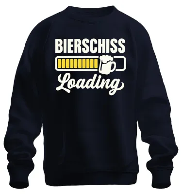 Produktbild von Bierschiss Loading Bier Party Geschenk JGA Sweatshirt Pullover, Navy, XXL