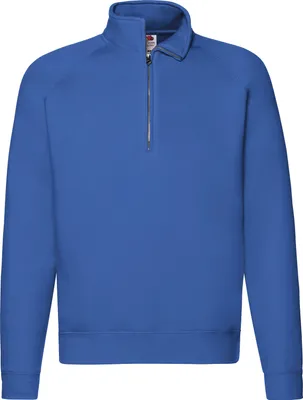 Produktbild von Fruit of the Loom Premium Zip Neck Sweat ,Farbe: royal ,Größe: XL