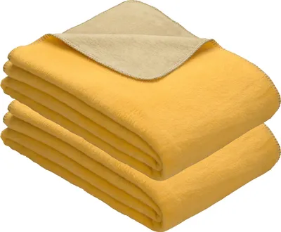 Produktbild von Erwin Müller Wohndecke Matera" 2er-Pack gelb/sand 150x200 cm"