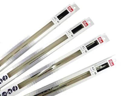 Produktbild von Prym 190403 Jackenstricknadeln Ergonomics 40 cm 3,50 mm, Alabasterweiß