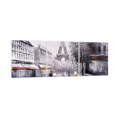 Produktbild von Bilder auf glas - Architektur Paris Eiffle Frankreich - 120x40cm - Glasbilder - Wandbilder - Kunstdruck - Wanddekoration aus Glas - Glas Bilder - Wandbild auf Glas - GCA120x40-2961