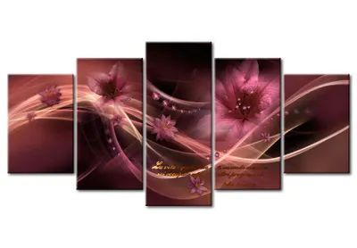Produktbild von Akustikbild Abstrakt 200x100 cm Bilder Akustikschaum Hochleistungsschallabsorber Schallschutz Leinwand 5 tlg Wandbild Raumakustik Schalldämmung 020101-11