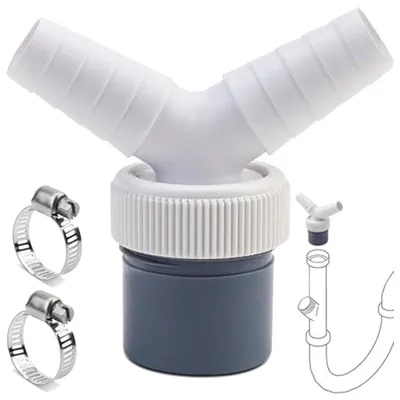 Abflussadapter Doppelanschluss Y-Adapter 18-24 mm