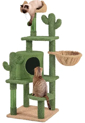 Productafbeelding van Kattenkrabpaal van cactushout, 135 cm hoog