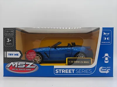 Immagine prodotto di Modello pressofuso BMW Z4 M40i, auto da collezione in scala 1:30
