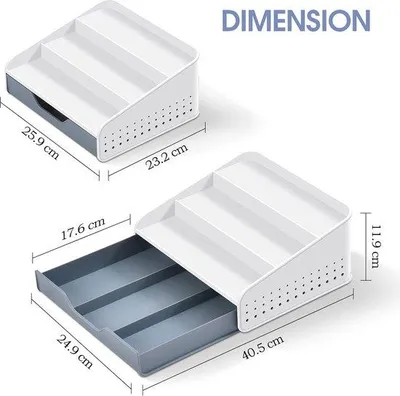 Productafbeelding van Medische kast, multifunctionele organizer met lades, voor het opbergen van flessen, medicijnen en potjes