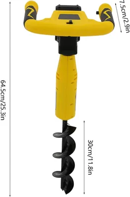 Immagine prodotto di Trapano a batteria - GUT141 - 20 V Li-Ion 2000 mAh - Motore da 350 W - 550 giri/min - Punta da 30×8 cm - Spina UE 110–220 V - Tempo di ricarica 3–4 ore - Giallo/Nero
