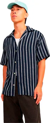 Produktbild von Jack & Jones Noto Stripe Resort Kurzarmhemd Blau M Mann Blau M