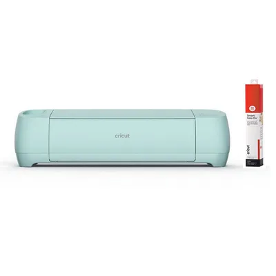Produktbild von Cricut Explore 3 Schneidemaschine + rotes Flex-Bügelpapier 90 x 33 cm
