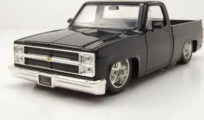 Produktbild von Jada Toys 35852 Chevrolet C-10 Pick Up 1985 schwarz mit Minilite Felgen 1:24