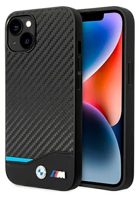 Image de Etui Bmw Bmhcp14S22Nbck Iphone 14 / 15 /13 6.1 Czarny/Black Leather Carbon