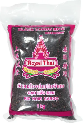 Produktbild von Royal Thai Schwarzer Cargo Reis 1kg