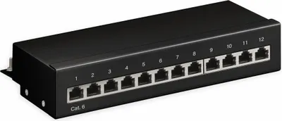 Obrázek produktu pro Goobay Netzwerkgeräte, RJ-45, Cat6, S/UTP (STP), 22/26, Černá, Kov