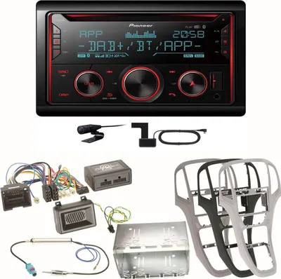 Produktbild von Pioneer FH-S820DAB Digitalradio USB FLAC Bluetooth CD Einbauset für Opel Astra J