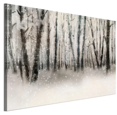 Produktbild von LUMASOUL Wandbilder Wohnzimmer Leinwandbild Wald 15 90x60 cm1-teiliges Bild für Schlafzimmer Flur Büro und Küche modernes Foto-Motiv