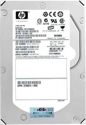 Obrázek produktu pro Pevný disk HP 1460Gb DF146ABAA9 15 000Rpm SAS 3,5" 431943-003