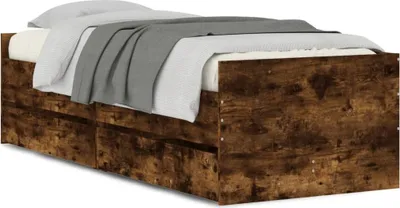 Immagine prodotto di Struttura letto con cassetti in rovere fumé 100x200 cm