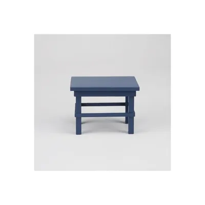 Productafbeelding van Miniatuur blauwe keukentafel, schaal 1:12, voor poppenhuis