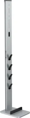 Image de Organiseur sur pied pr aspirateur sans fil, 29,5x22x128cm, argt/noir