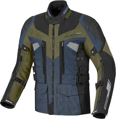 Productafbeelding van Berik Striker waterdichte 3-in-1 motorfiets textieljas, groen/zwart/donkergrijs, maat 48