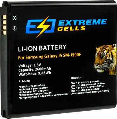 Produktbild von Extremecells Akku passend für Samsung Galaxy J3/J5 EB-BG530BBECWW
