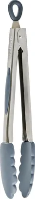 Obrázek produktu pro Mastrad Kuchyňské kleště, kleště na grilování, kleště na vaření, kuchyňské pomůcky, nerezová ocel, silikon, šedá, F16814
