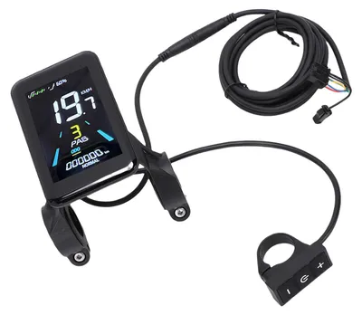 Produktbild von Elektrofahrrad-Display: Sechs-Kern-LCD-Farbdisplay mit Verlängerungskabel für Geschwindigkeits- und Kilometeranzeige