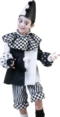 Produktbild von Pierrot Pedrolino Kostüm Kinder 116