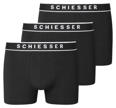 Produktbild von Schiesser Herren 3 Pack Boxershorts Baumwolle Multipack - 95/5