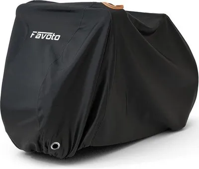 Immagine prodotto di Copertura per biciclette, impermeabile, per 2-3 biciclette, tessuto di cotone 210T, copertura per biciclette, copertura protettiva con tasca, 200 x 105 x 110 cm, nera