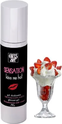 Image de Eros-Art - Sensattion Lubrifiant Naturel Fraises La Crème 50 Ml