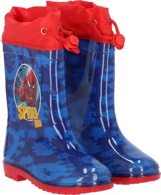 Obrázok produktu pre Spiderman topánky do dažďa Vodotesné vonkajšie gumové topánky pre deti veľkosť 26
