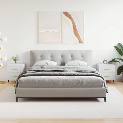 Obrázek produktu pro vidaXL Noční stolky 2 ks. Bílé 40x35x47,5 cm výrobek ze dřeva