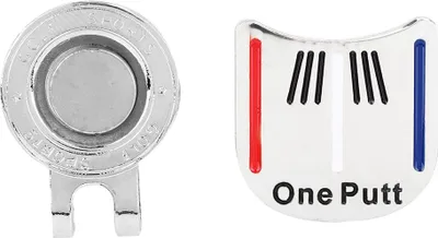 Immagine prodotto di Un marcatore di palla magnetico durevole del metallo di golf mini, accessorio della clip della visiera del cappello del golfer (2#)