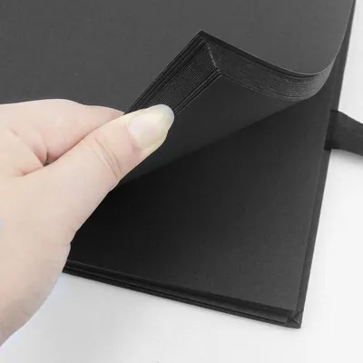 Produktbild von Scrapbook Fotoalbum - schwarz - 1 Stück - 12" x 8"