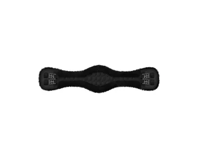 Produktbild von Mattes Kurzgurt Lammfellgurt Steppstoff schwarz anatomisch, Sattelgurt Länge:75cm