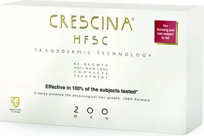 Produktbild von CRESCINA Transdermische Pflege zur Förderung des Haarwachstums und gegen Haarausfall für Männer (Grad 200) 20 ×