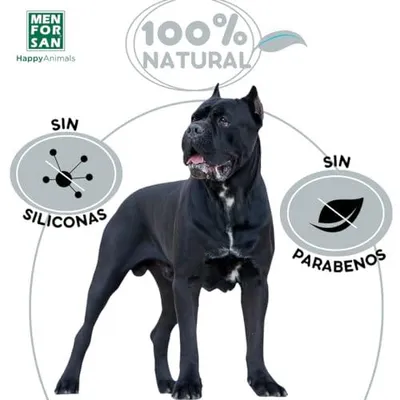 Produktbild von MENFORSAN Schwarzes Shampoo für Hunde, Farbintensivierer, 1L