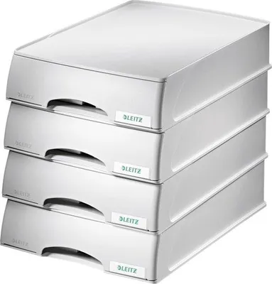 Produktbild von Sortierbox A4 Kunststoff 4tlg. Grau