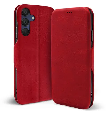 Produktbild von Conie Retro Klapp Tasche für Samsung Galaxy A26 5G Kartenfach Hülle Rundumschutz in Rot