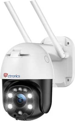 Image de Caméra de surveillance extérieure avec Wi-Fi, zoom optique 4x, vision nocturne et suivi automatique des personnes